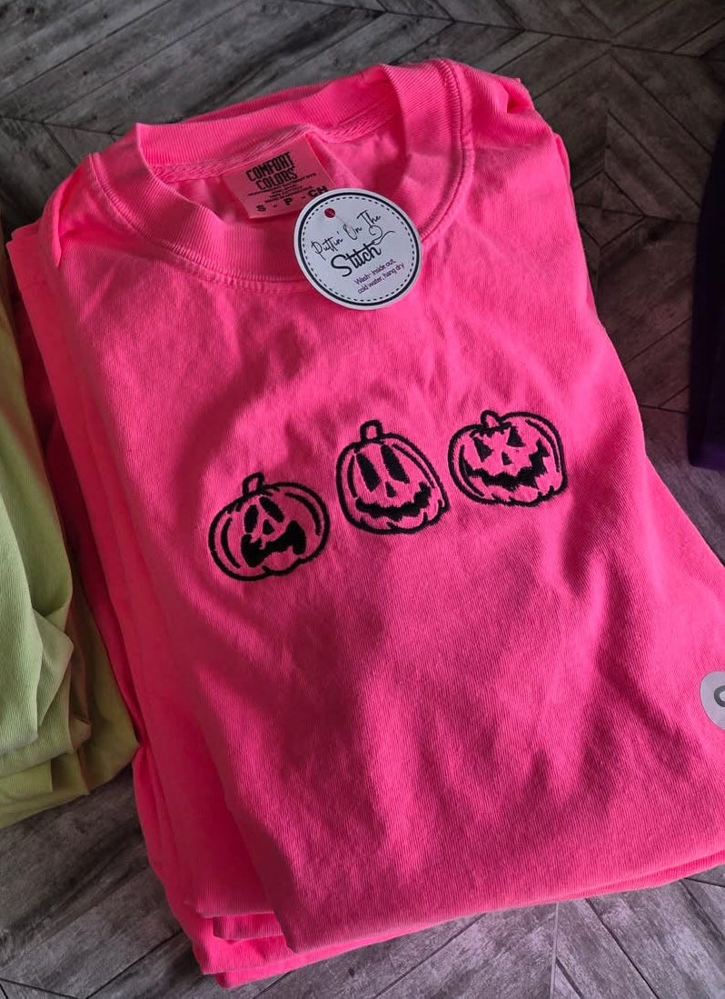 Neon Pumpkin Tee - PINK