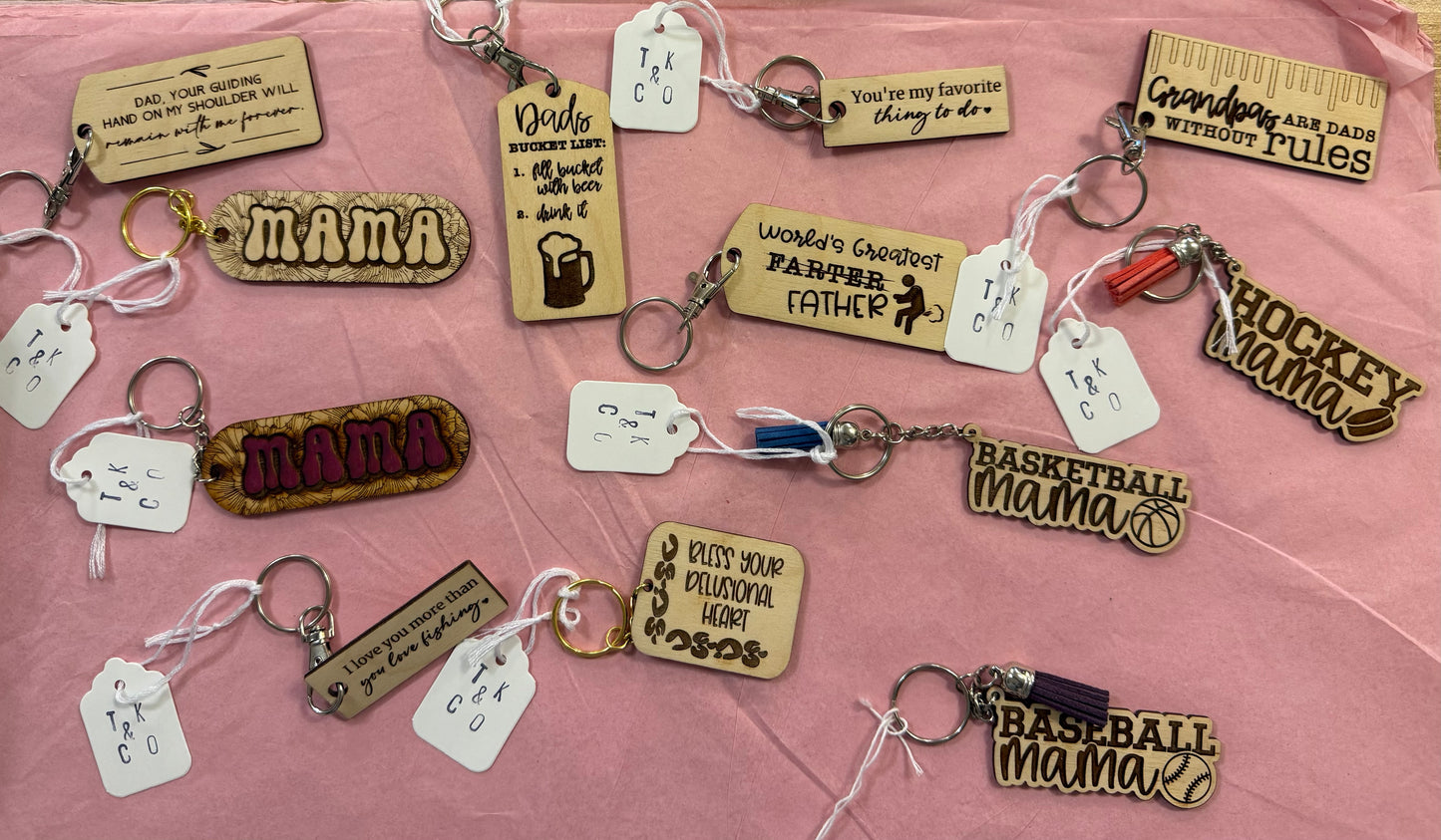 Wooden Key Chains - TK & Co.