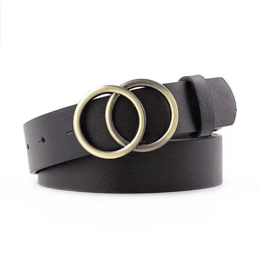 Women's Round Buckle Belt