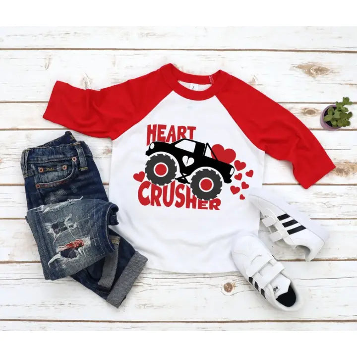 Heart Crusher Baseball Tee