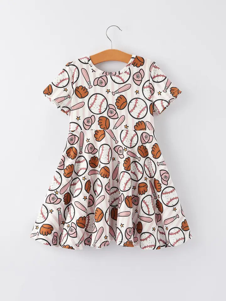 Girls Baseball Cutie Dress