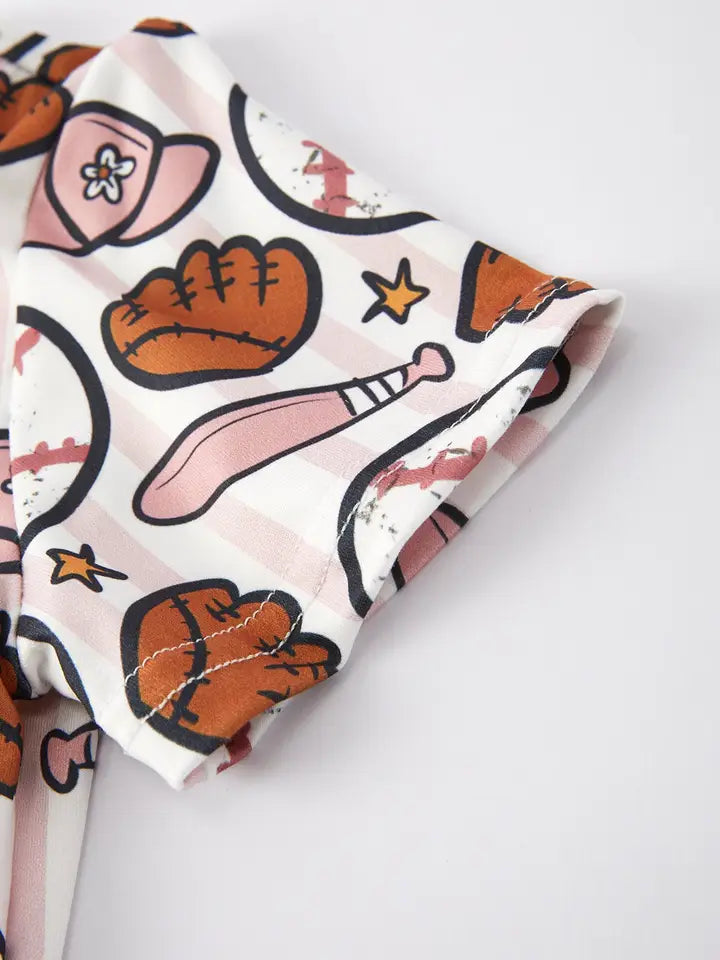 Girls Baseball Cutie Dress
