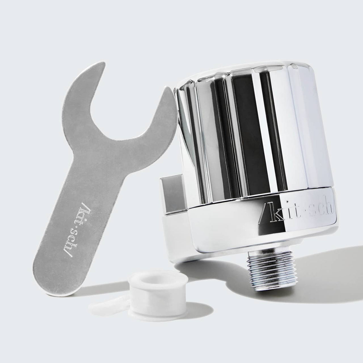 Chrome Shower Filter + Filter Refill SET