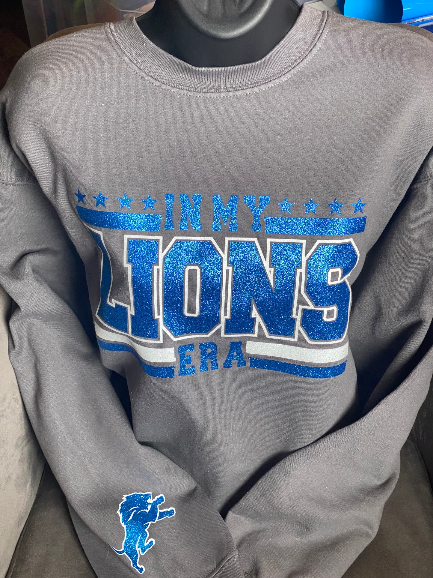 In My Lions Era Crewneck - Charcoal