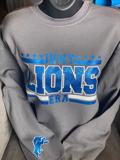 In My Lions Era Crewneck - Charcoal