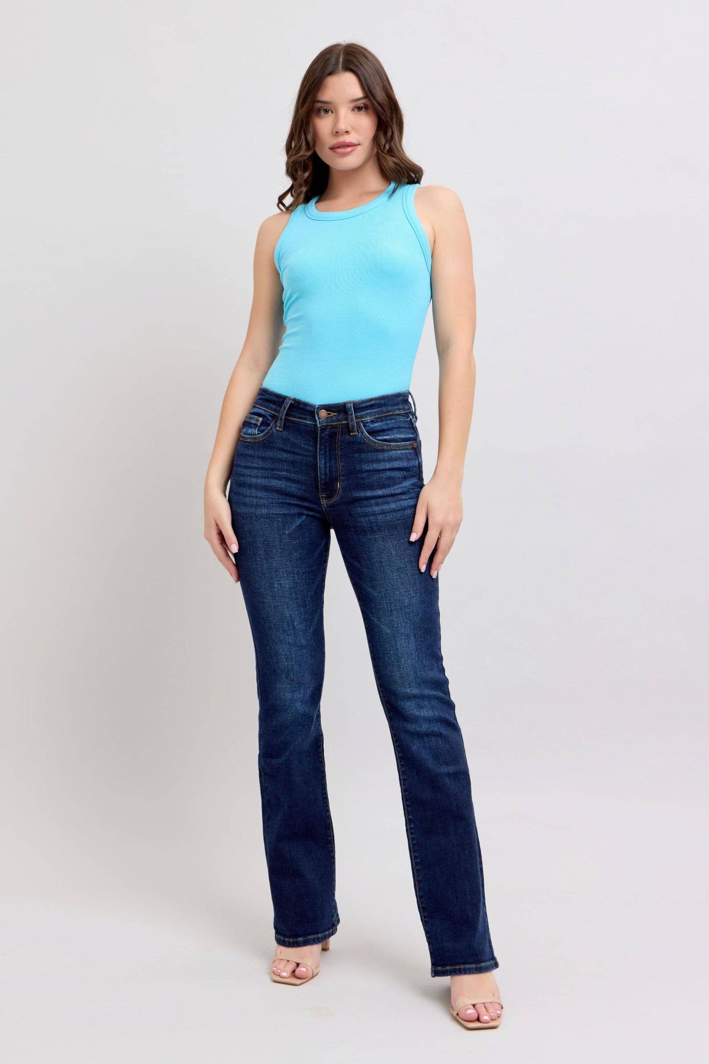 Judy Blue Mid Rise Dark Wash Classic Bootcut Jeans