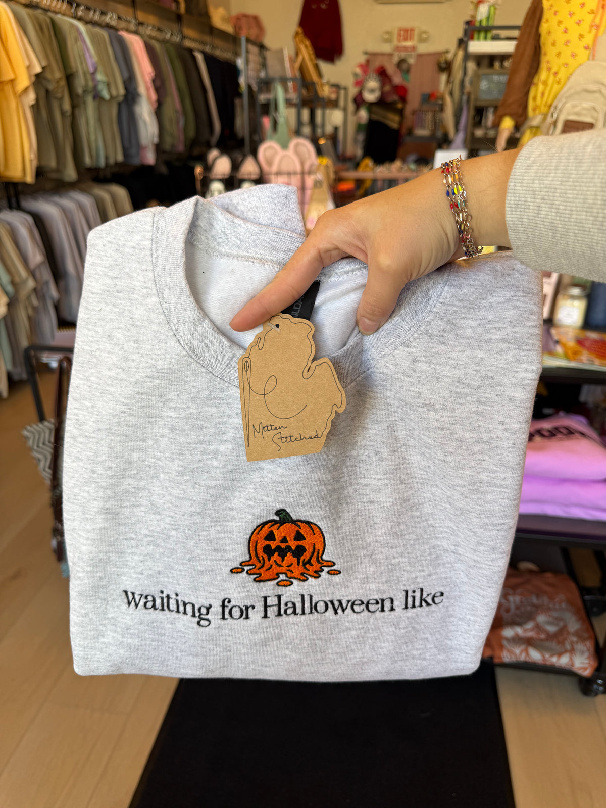 Waiting for Halloween like - Crewneck