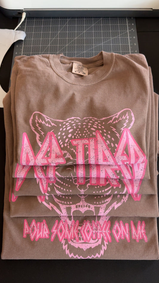 DEF TIRED - Mocha/Hot Pink