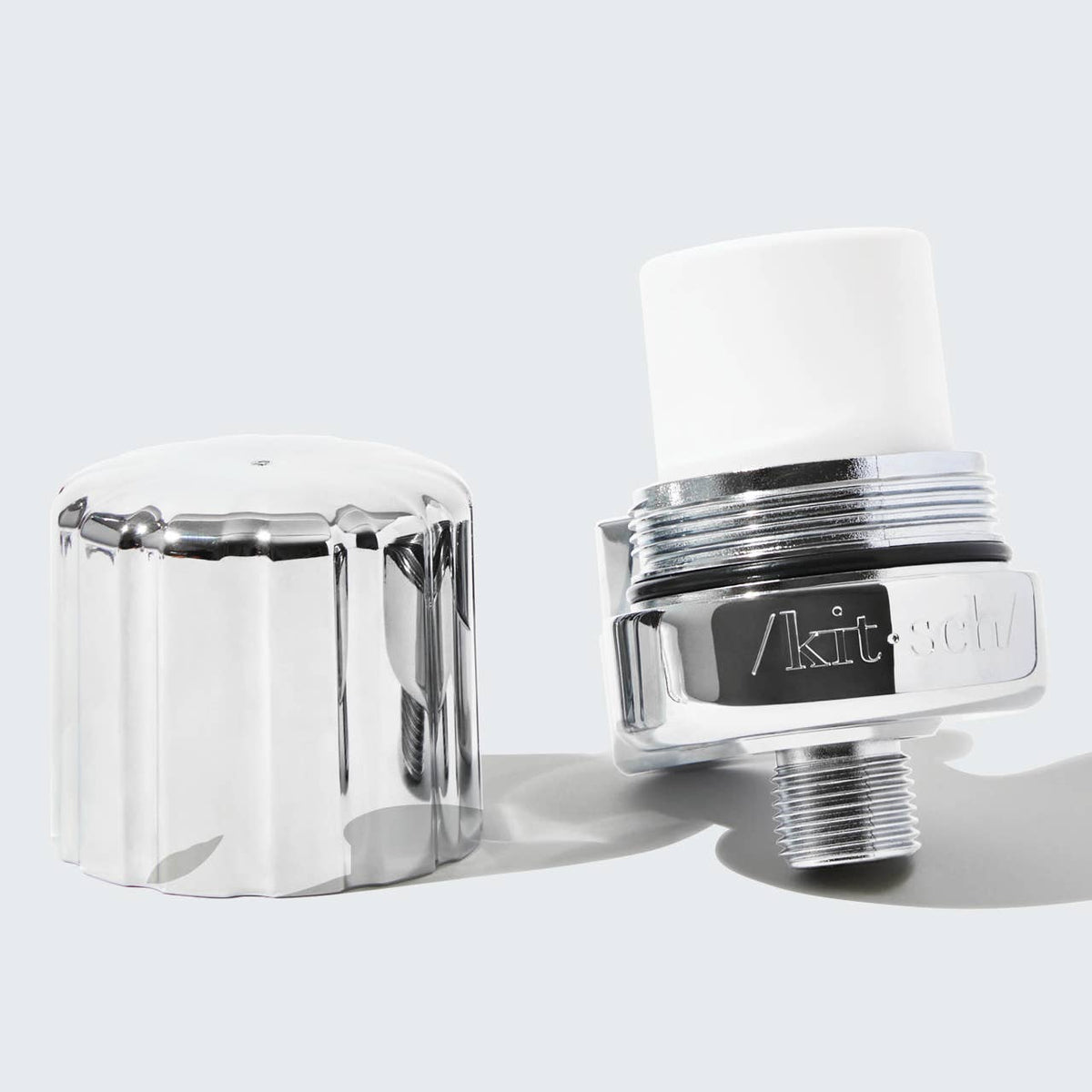 Chrome Shower Filter + Filter Refill SET