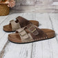 Western Suede Rivet Leather Slip-on Shoes