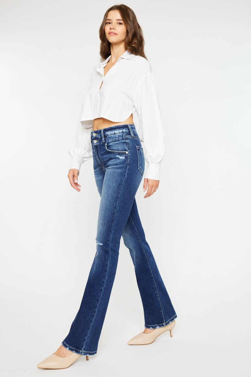 KanCan High Rise Bootcut Jeans-KC9373D