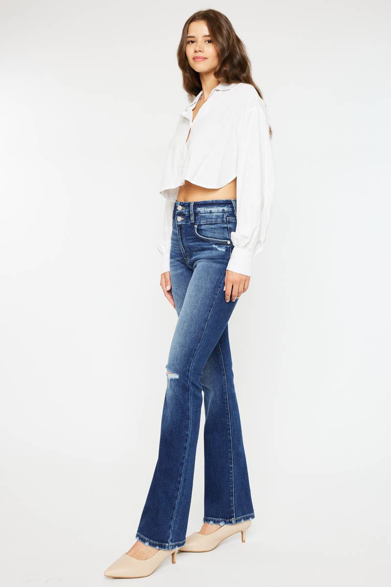 KanCan High Rise Bootcut Jeans-KC9373D
