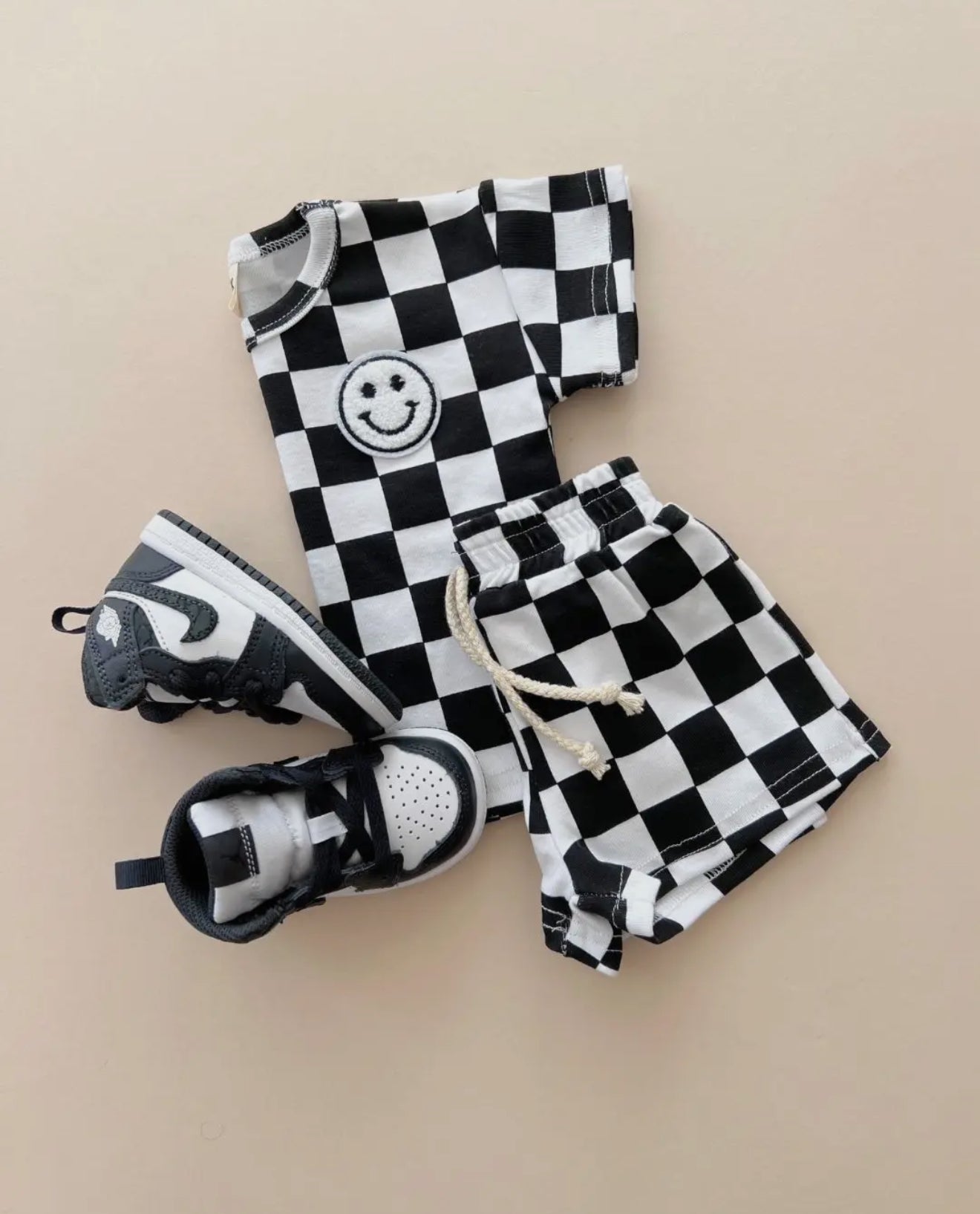 Checkered Smiley Lounge Sets