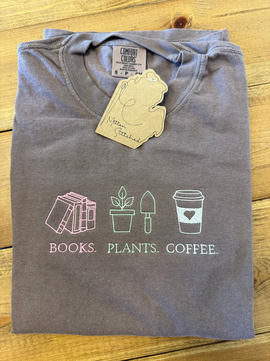Books. Plants. Coffee. Tee