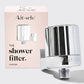 Chrome Shower Filter + Filter Refill SET