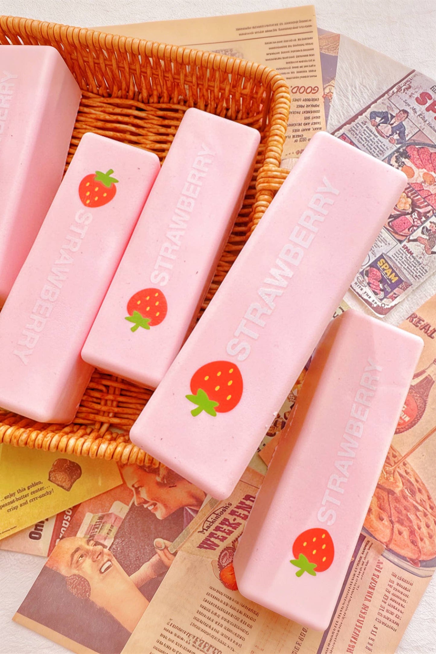 Strawberry Butter Relieve Pressure Squishy Toy