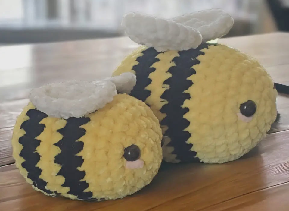 Hand-Crocheted Bees