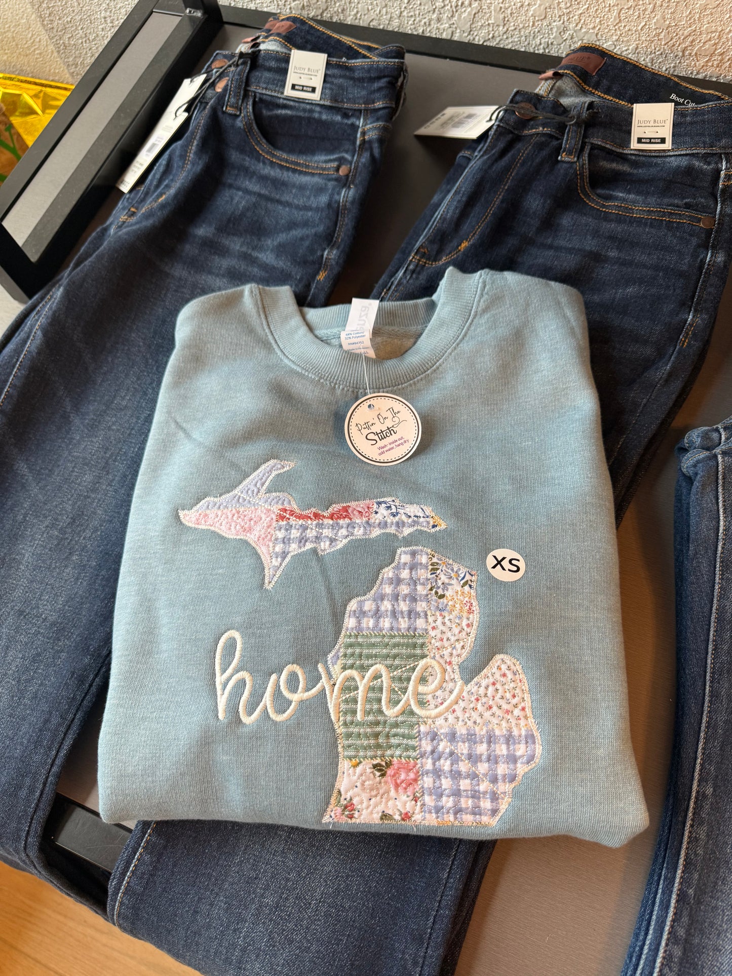 Michigan Home Crewneck - Blue