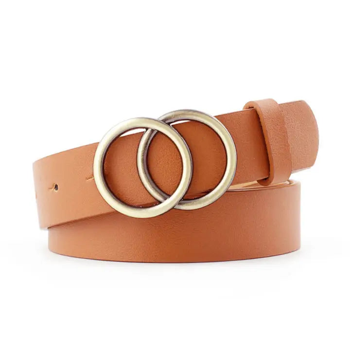 Women's Round Buckle Belt