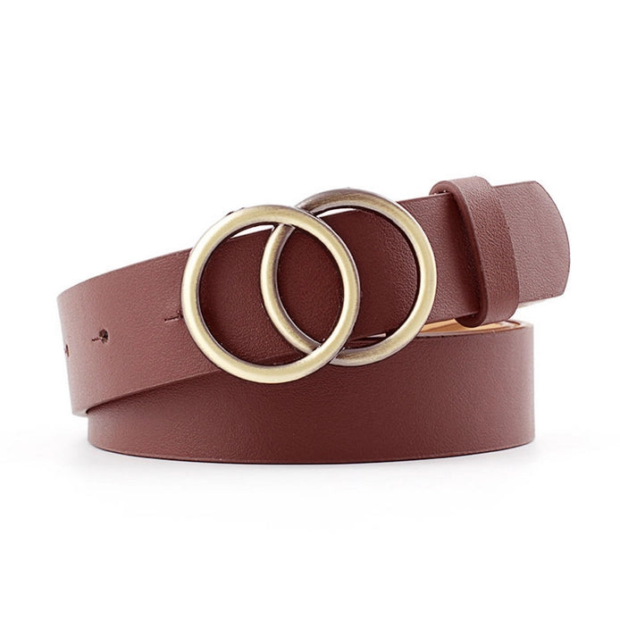 Women's Round Buckle Belt