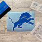 Lions Decal - 7” W x 5.3” H