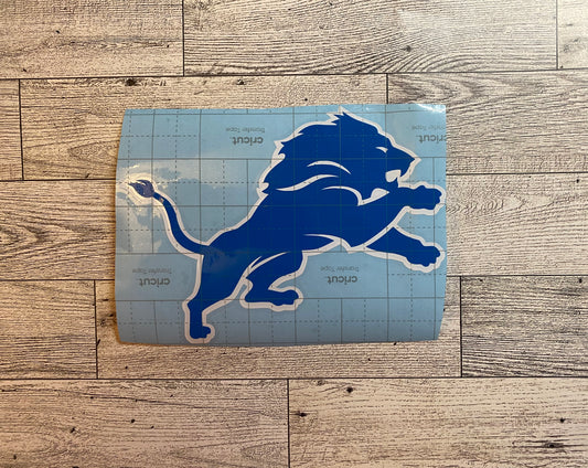 Lions Decal - 7” W x 5.3” H