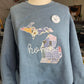 Michigan Home Crewneck - Blue