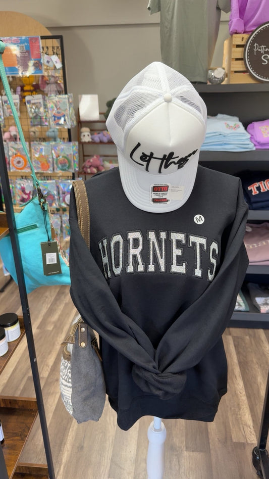 Hornets Glitter Crewneck