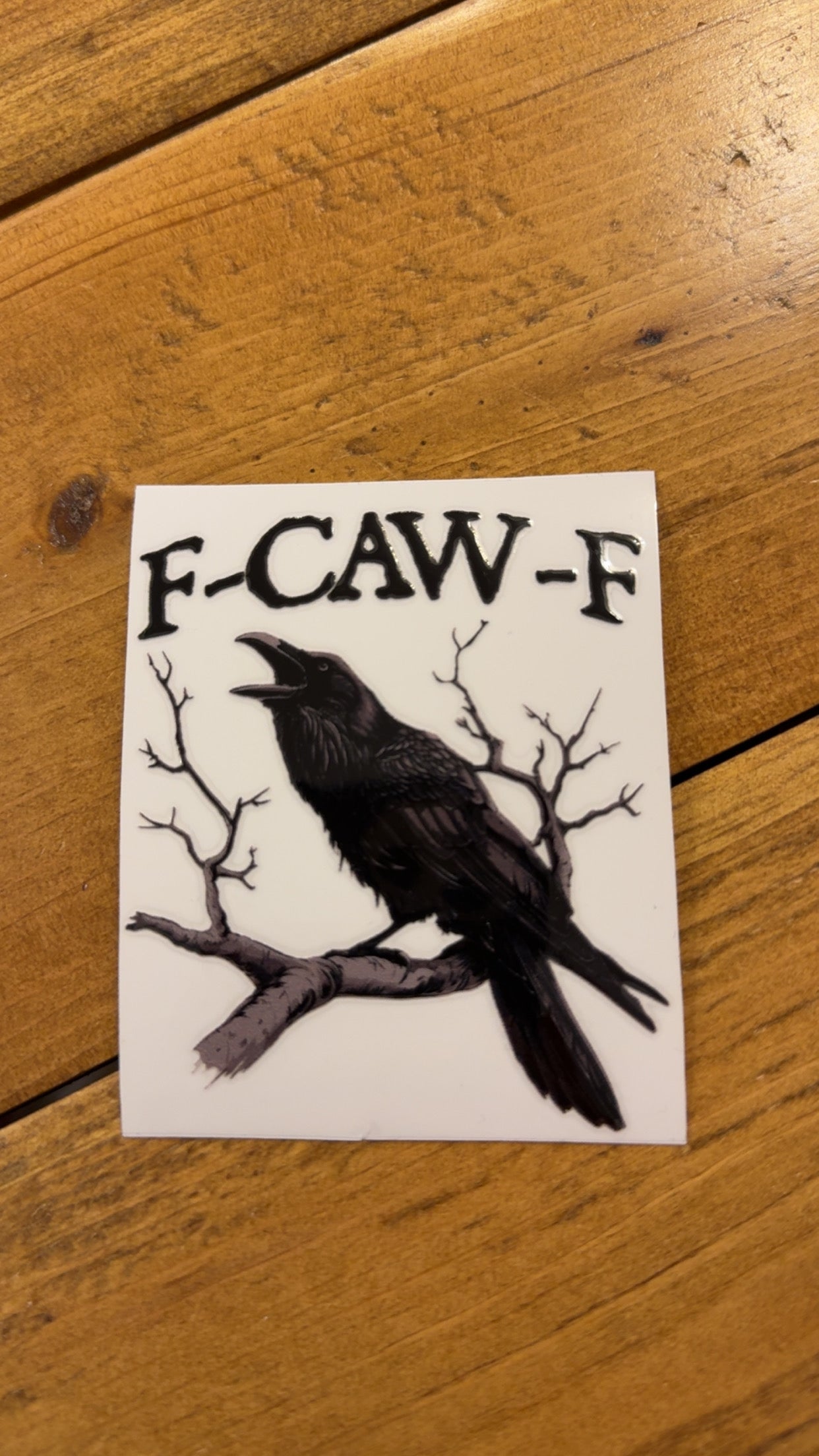 4in F-CAW-F DECAL - Black