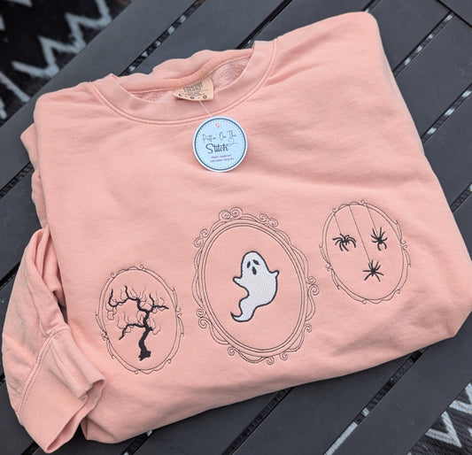 Pink Glow in the Dark Ghost Crewneck