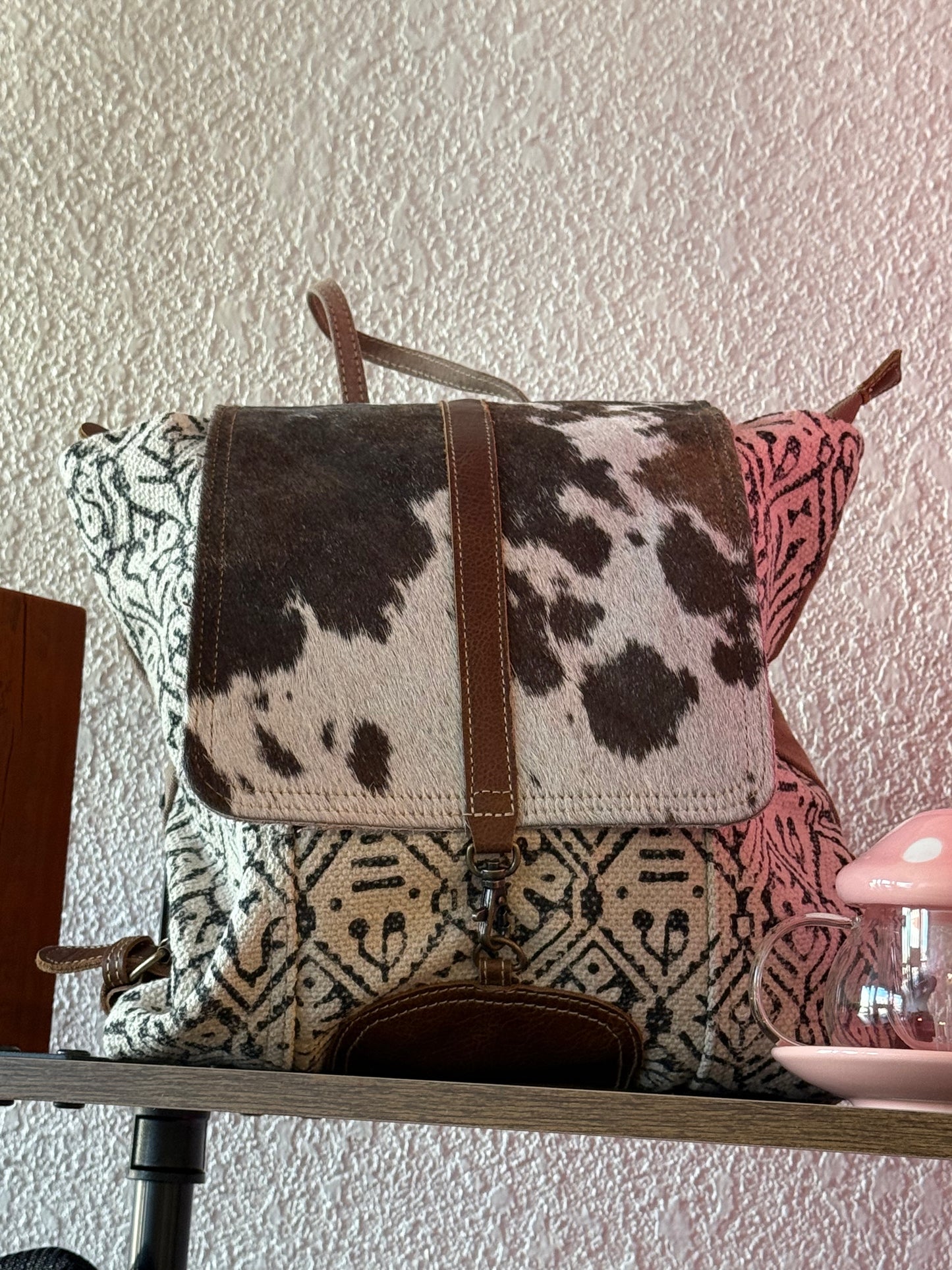 Leather Backpack - Myra Brand