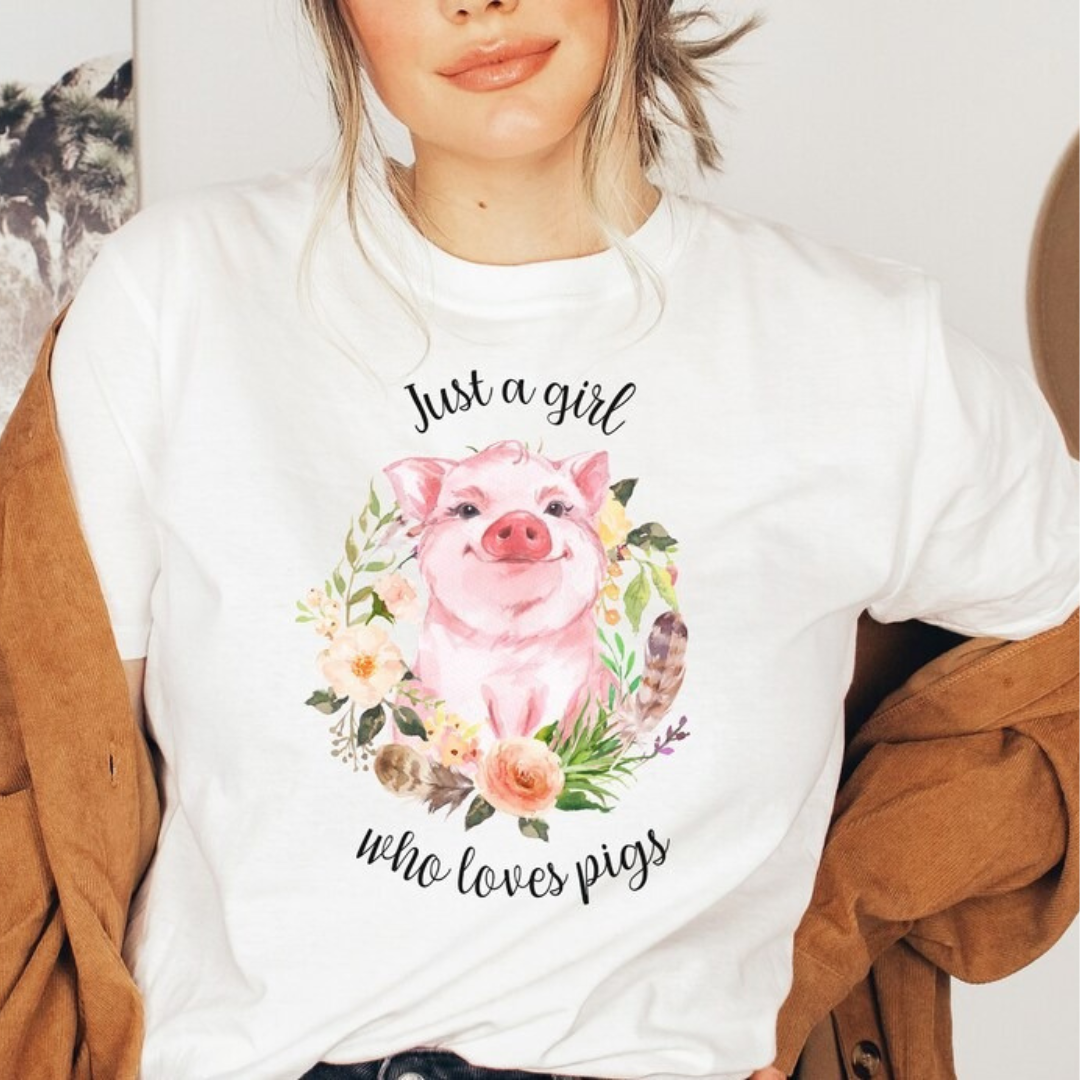 Just A Girl Who Loves Pigs Tee