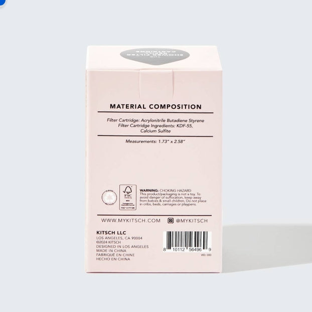 Chrome Shower Filter + Filter Refill SET
