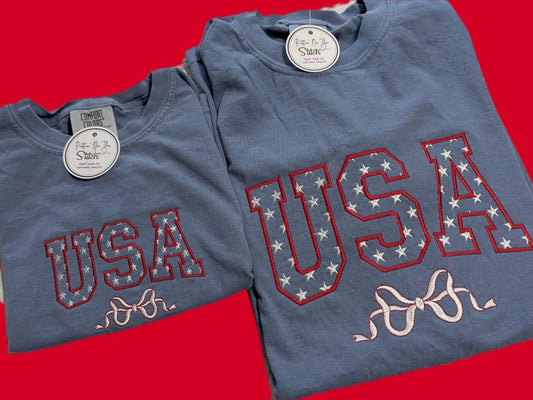 USA Stars & Bow Tee