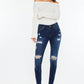 Mid Rise Distressed Super Skinny - KC5055KD