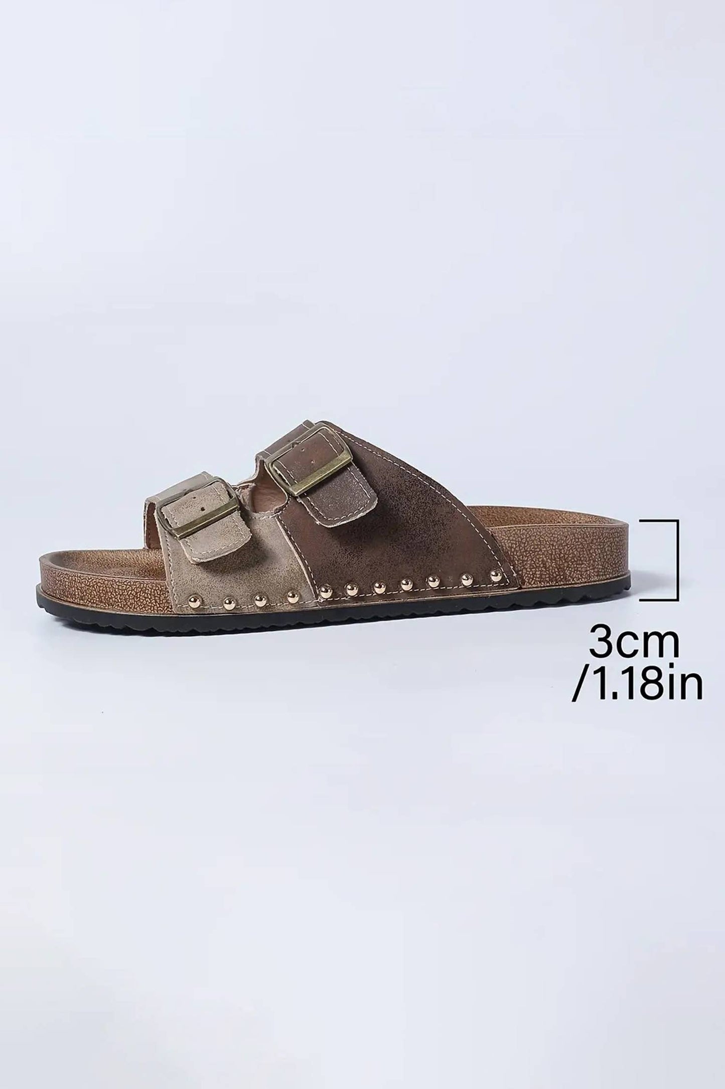 Western Suede Rivet Leather Slip-on Shoes