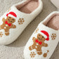 Christmas Gingerbread Man Fleece Slipper ZK2427