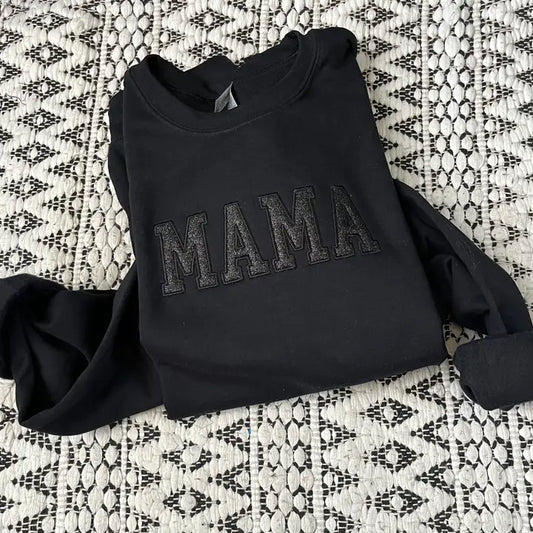 Black on Black Embroidered Sweatshirt