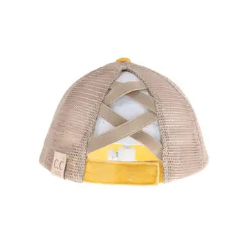 C.C. Kids Bee Happy Ponytail Cap