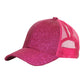 C.C. Kids Glitter Fabric with Mesh Pony Cap