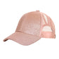 C.C. Kids Glitter Fabric with Mesh Pony Cap