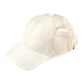 C.C. Kids Glitter Fabric with Mesh Pony Cap