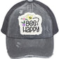 C.C. Kids Bee Happy Ponytail Cap