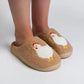 Brown Chicken Slippers - Adult