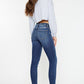 HIGH RISE RAW HEM ANKLE SKINNY JEANS