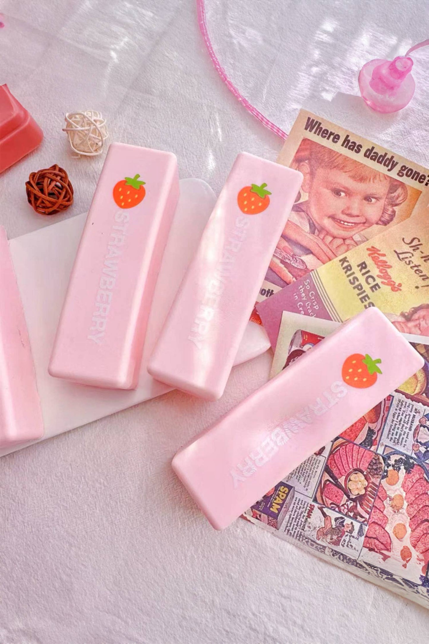 Strawberry Butter Relieve Pressure Squishy Toy