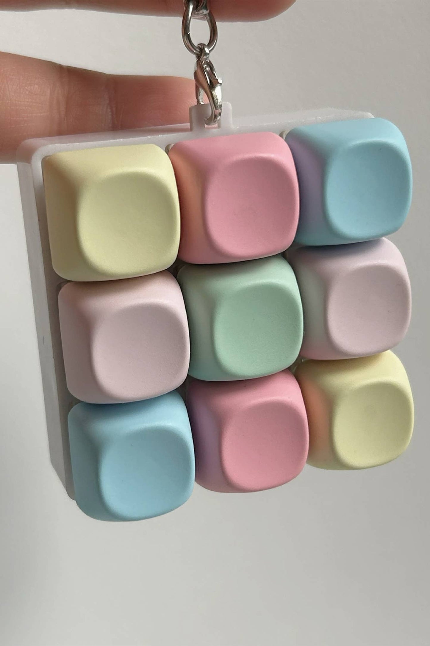 9 Button Keyboard Clicker Fidget Keychain