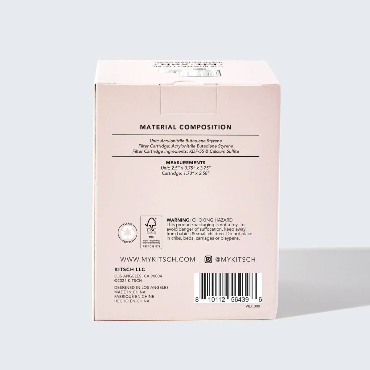 Chrome Shower Filter + Filter Refill SET