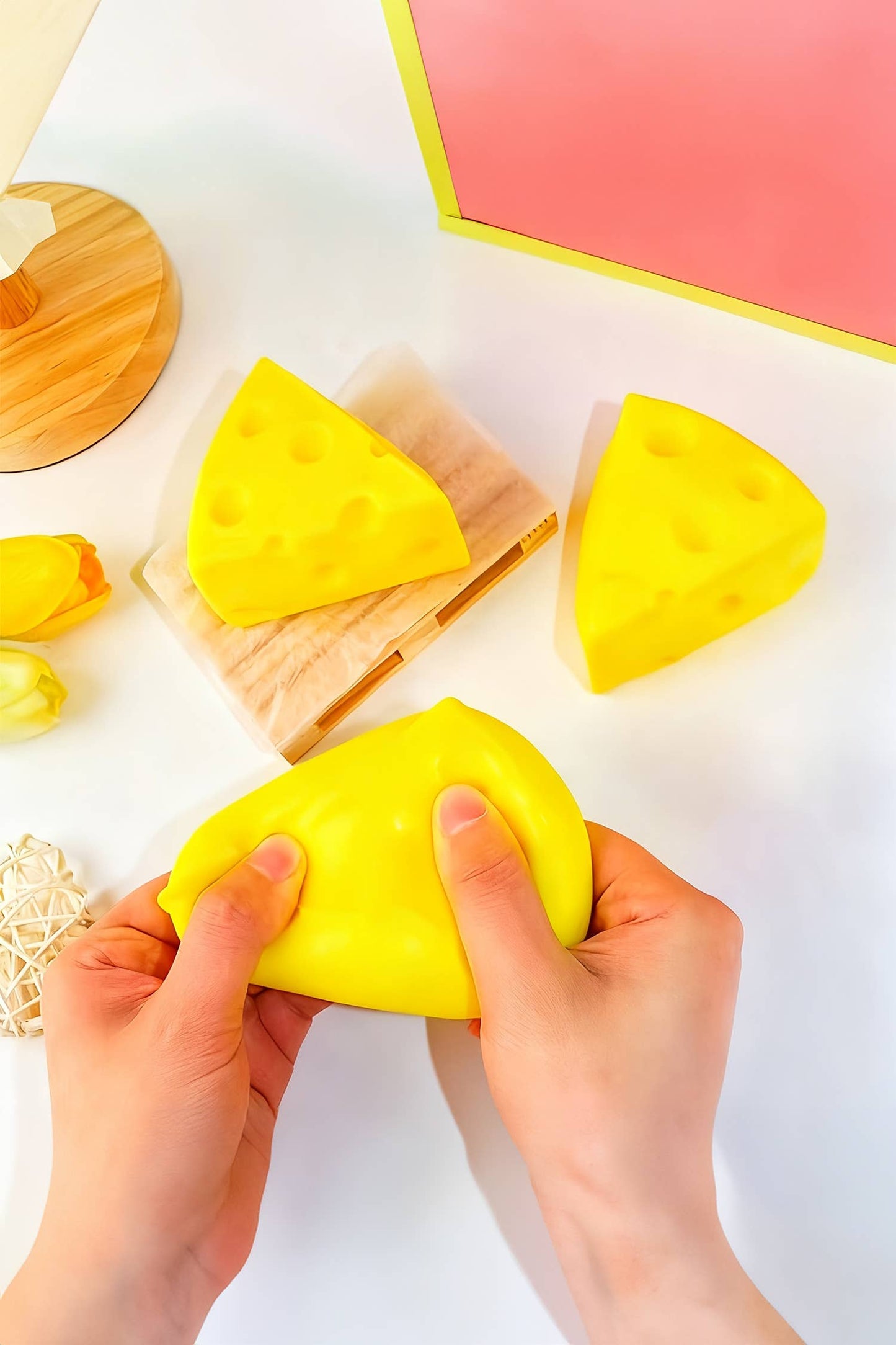 Popcorn Scented Cheese Wedge Squishy Toy
