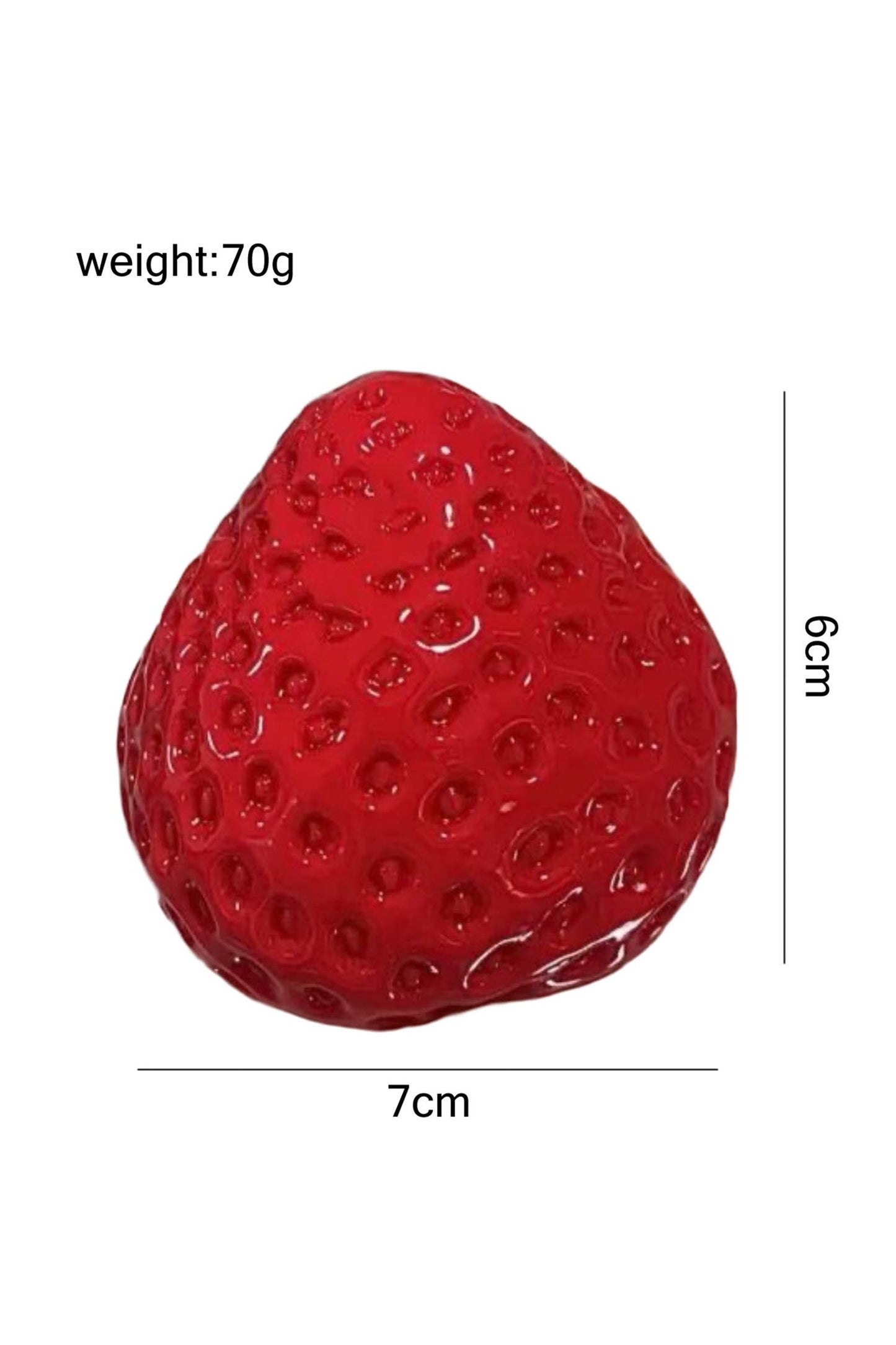 Realistic Strawberry Jelly Squishy Toy